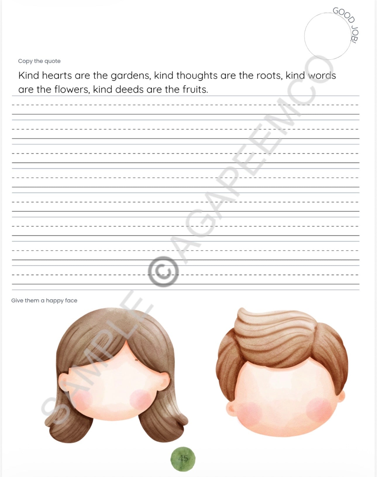 PRE-ORDER Handwriting practice Workbook