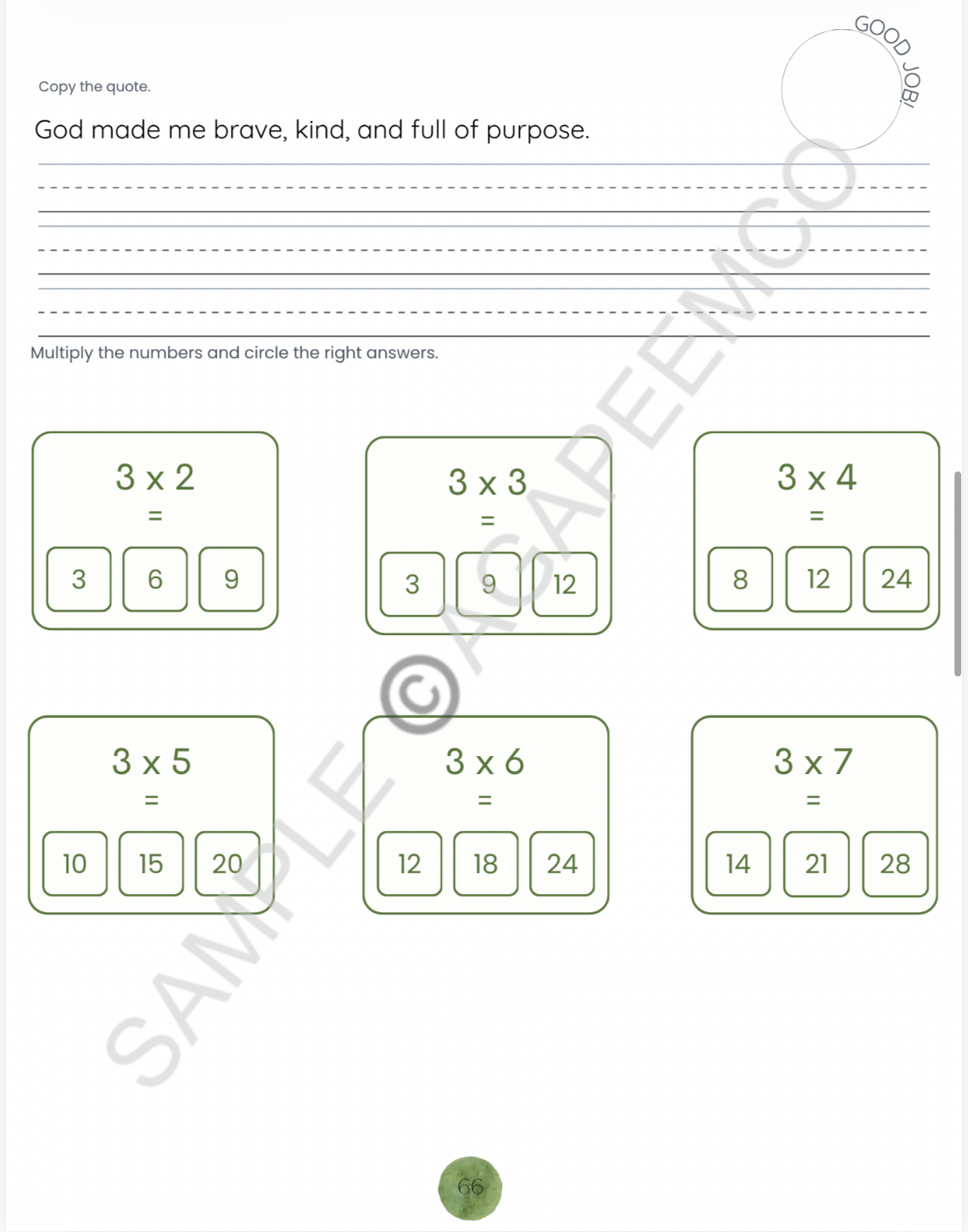 PRE-ORDER Handwriting practice Workbook